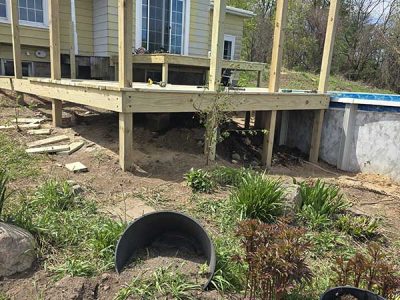 Residential Pool Deck Building
